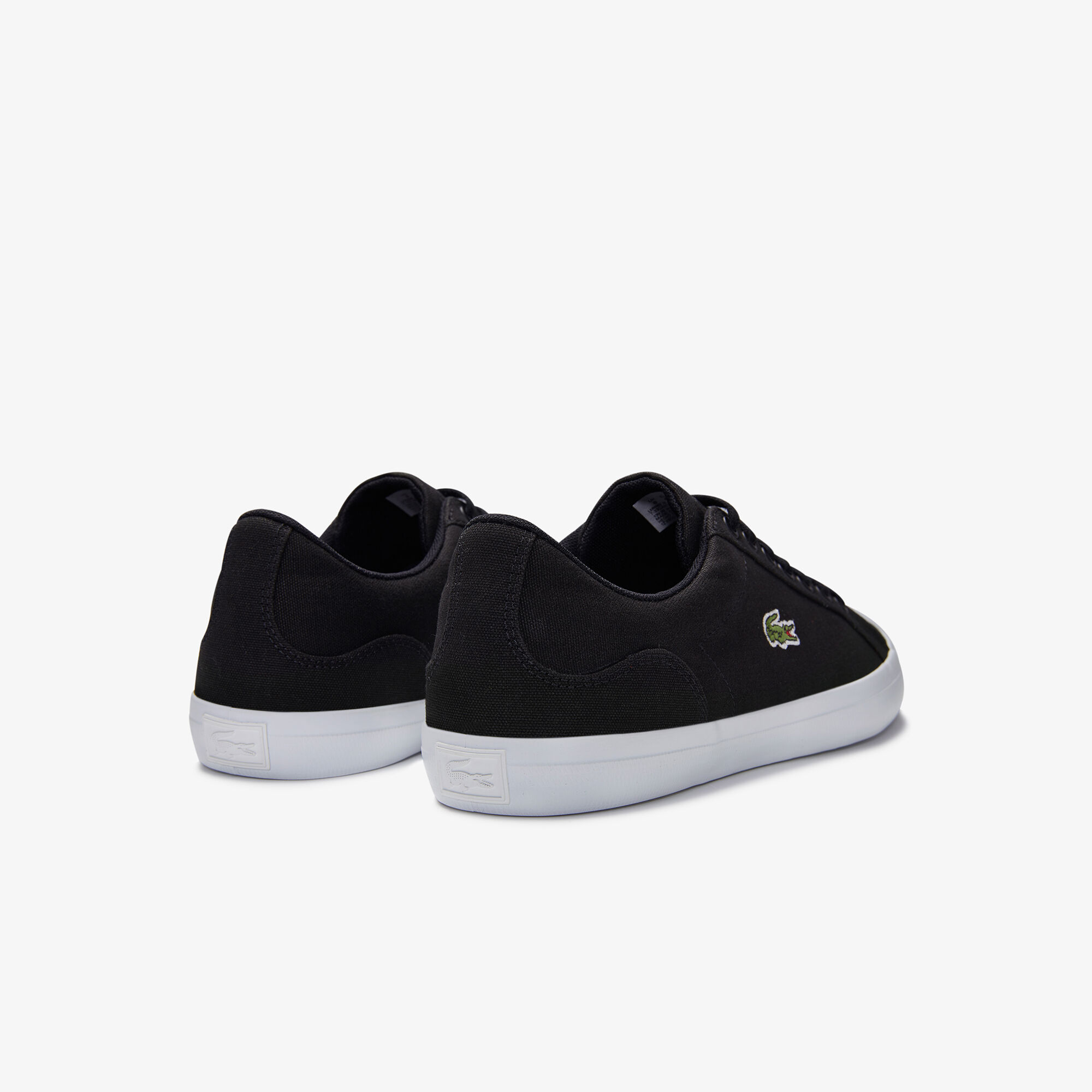 Lacoste lerond canvas trainers top