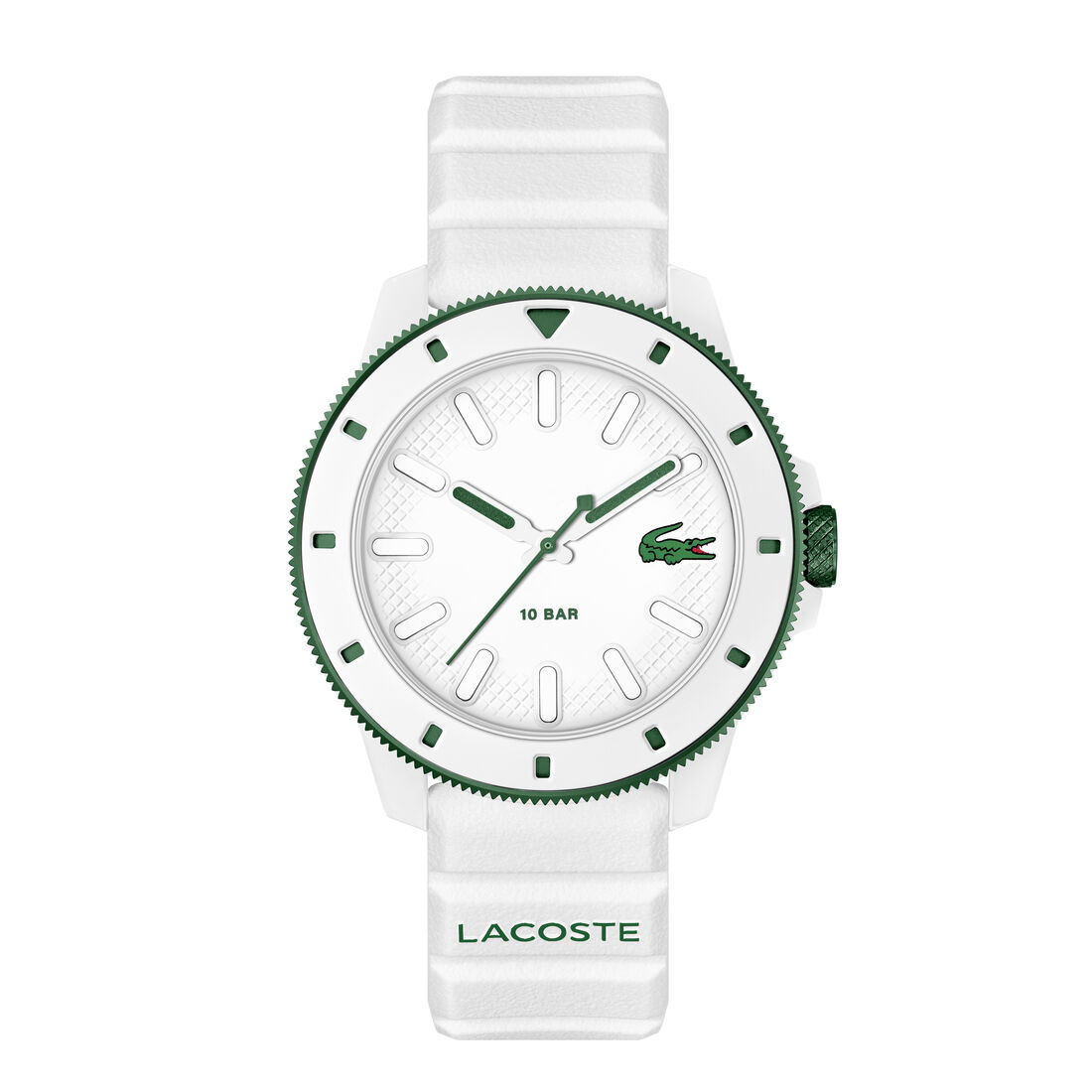 Three-Hand Silicone Strap Men's Watch lacoste three hand silicone strap men s watch