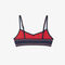 lacoste trim accent swim top