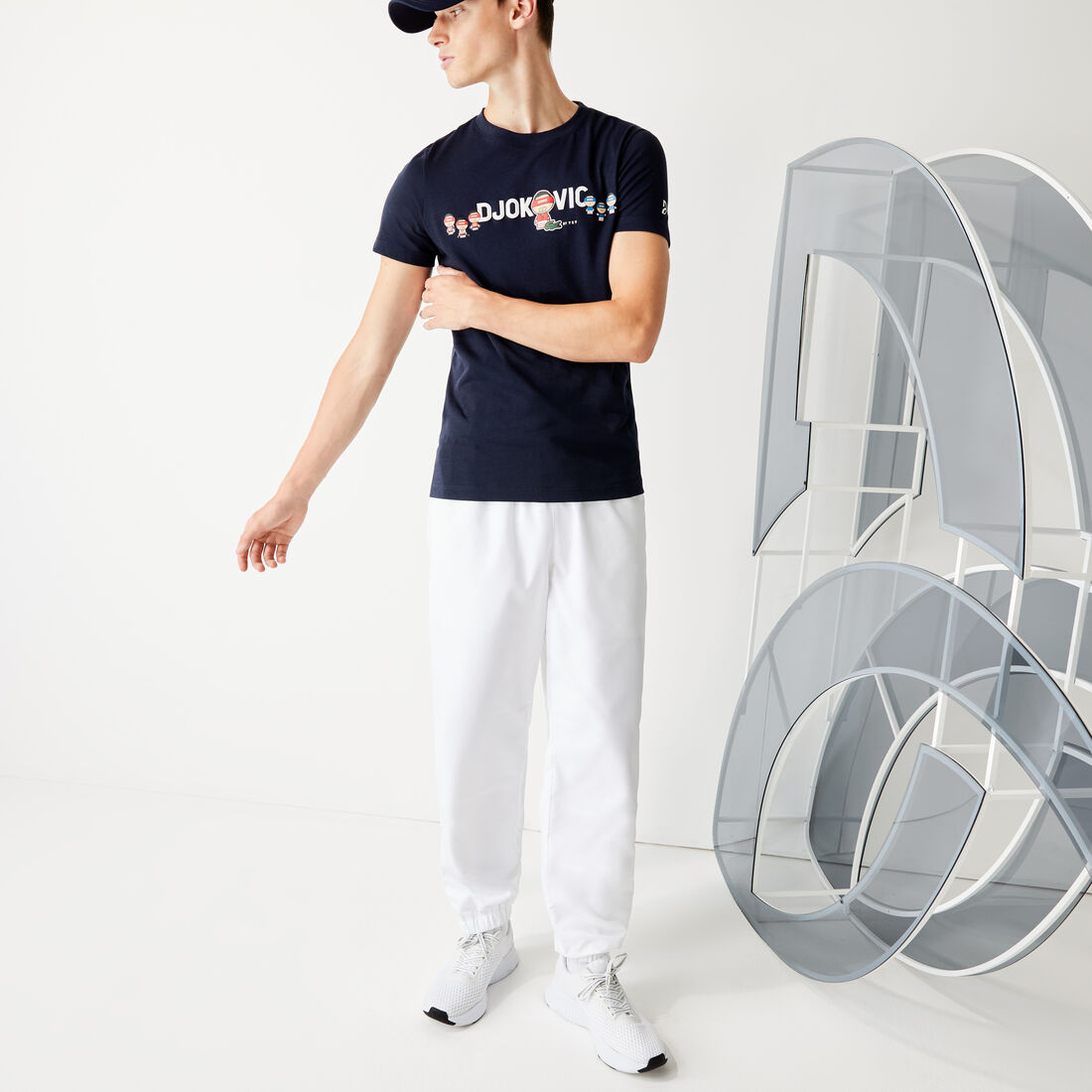 Men's Lacoste SPORT Collab Youssef SY Breathable Cotton T-shirt Men's Lacoste SPORT Collab Youssef SY Breathable Cotton T-shirt