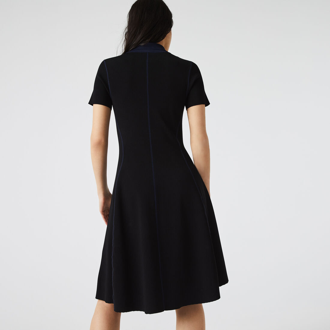 Women’s Texturised Knit Polo Skater Dress Women’s Texturised Knit Polo Skater Dress