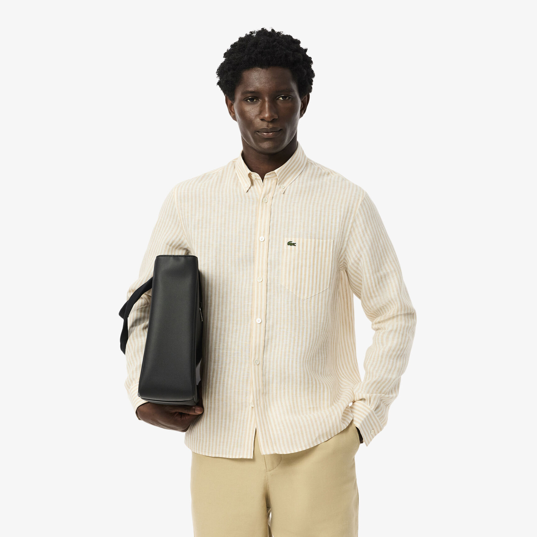 Regular Fit Striped Linen Shirt Regular Fit Striped Linen Shirt