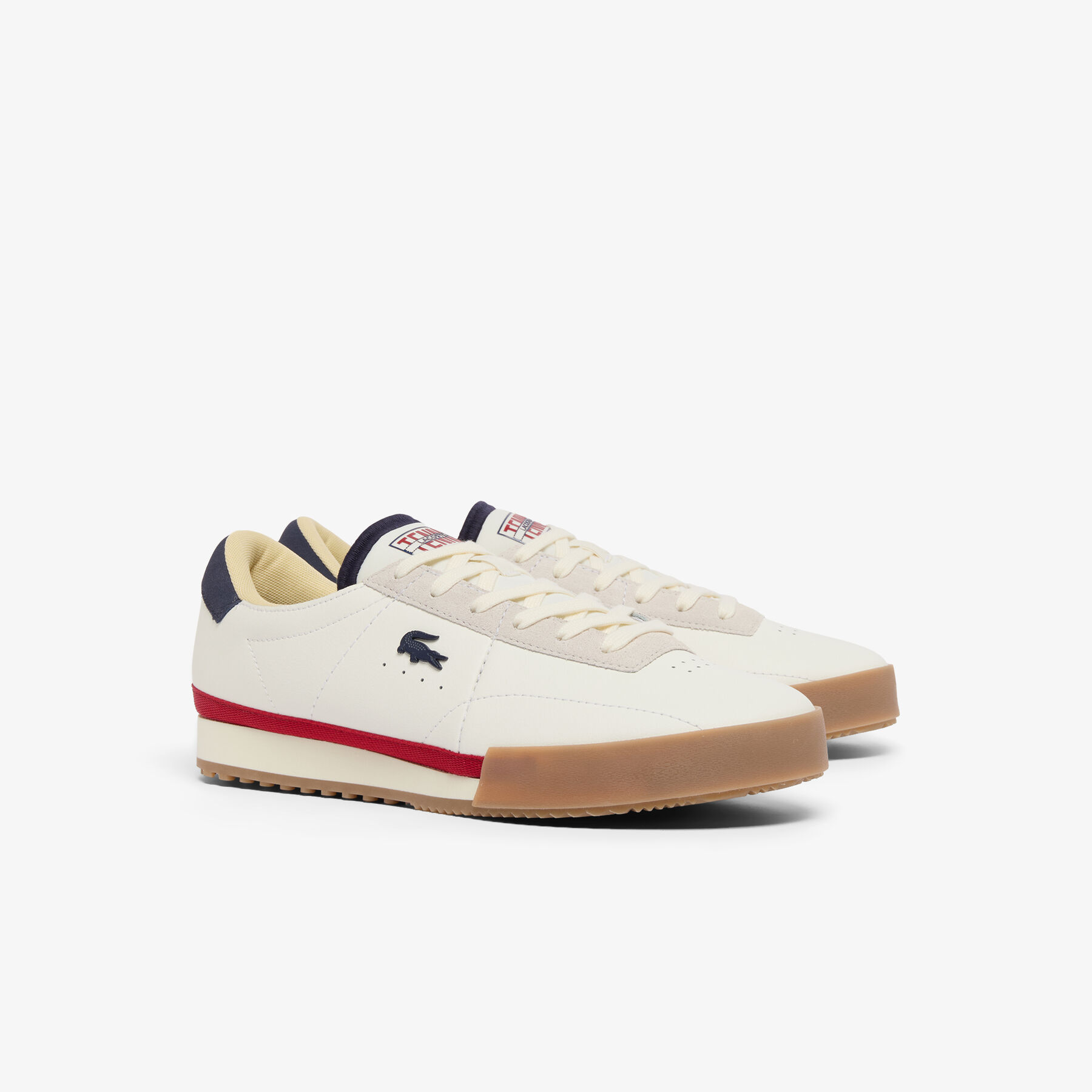 رجالي أورا جلد سنيكرز Men's Aura Leather Sneakers - 50SMA0161-407