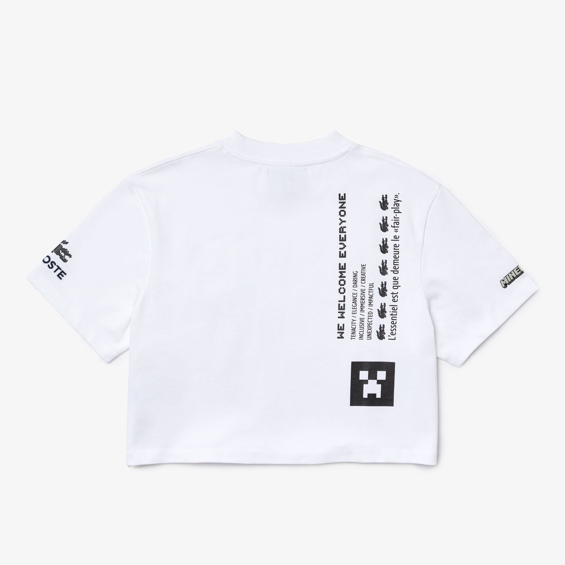 تيشيرت قطن عضوي قصير للنساء مجموعة Lacoste L!VE x Minecraft تيشيرت قطن عضوي قصير للنساء مجموعة Lacoste L!VE x Minecraft