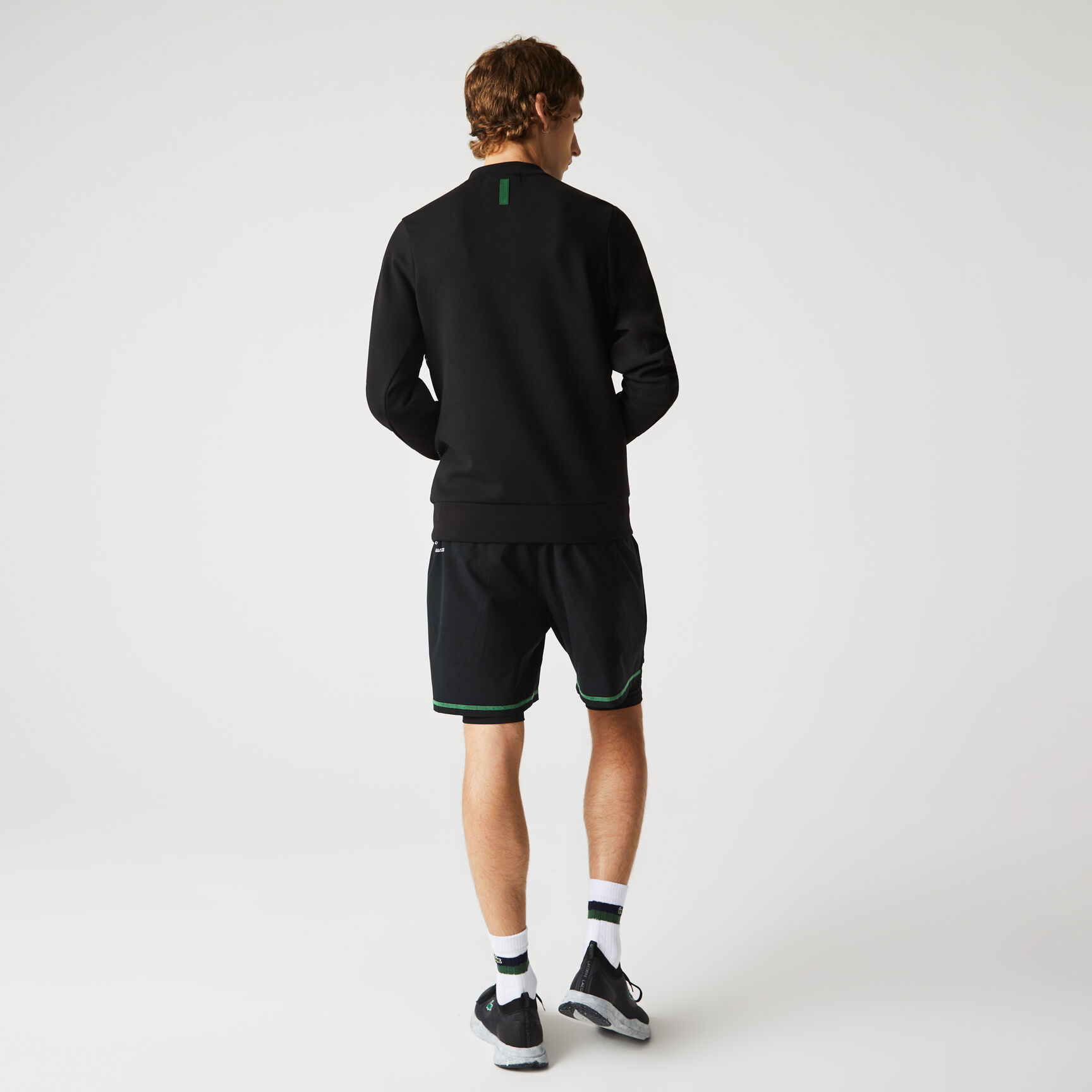 Men&rsquo;s Crew Neck Oversized Crocodile Cotton Blend Sweatshirt