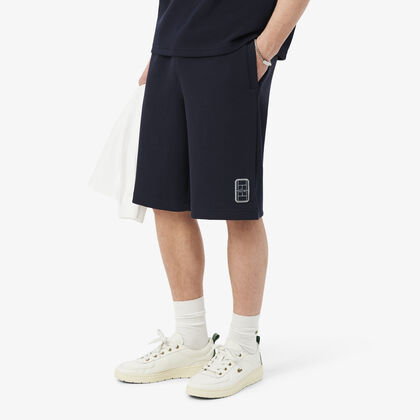 lacoste relaxed fit double face pique shorts