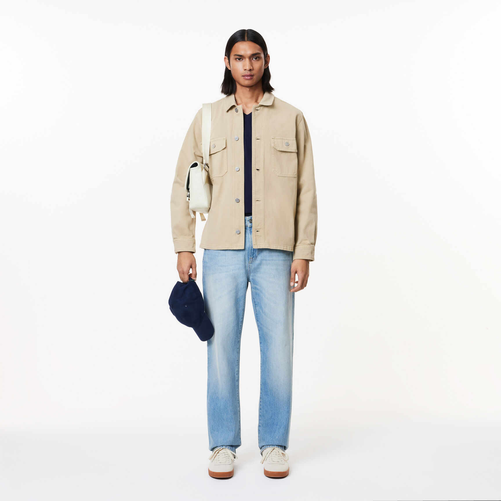 تيشيرت قطن بفتحة رقبة حرف V للرجال تيشيرت قطن بفتحة رقبة حرف V للرجال