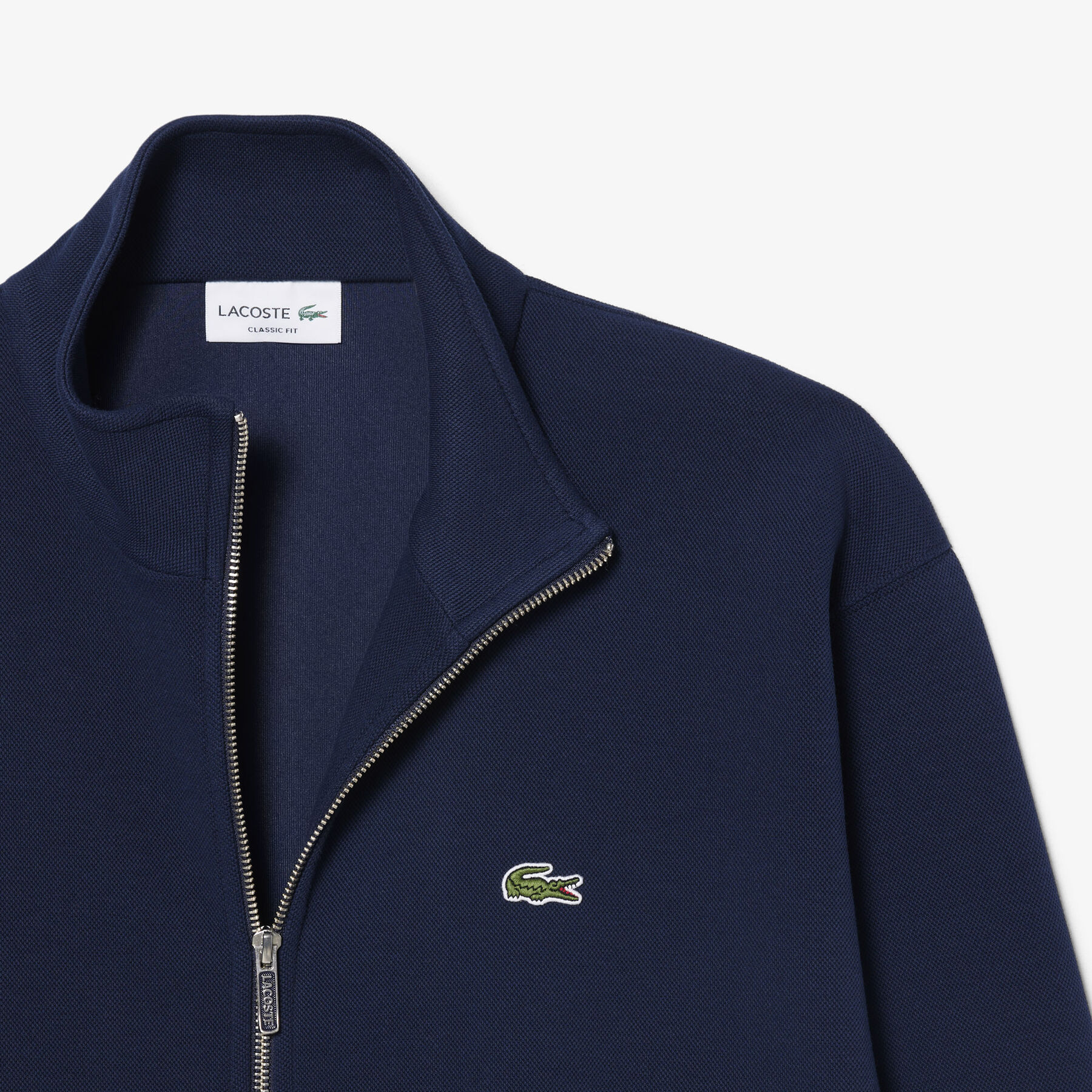 Double Face Pique Zipped Sweatshirt lacoste double face pique zipped sweatshirt