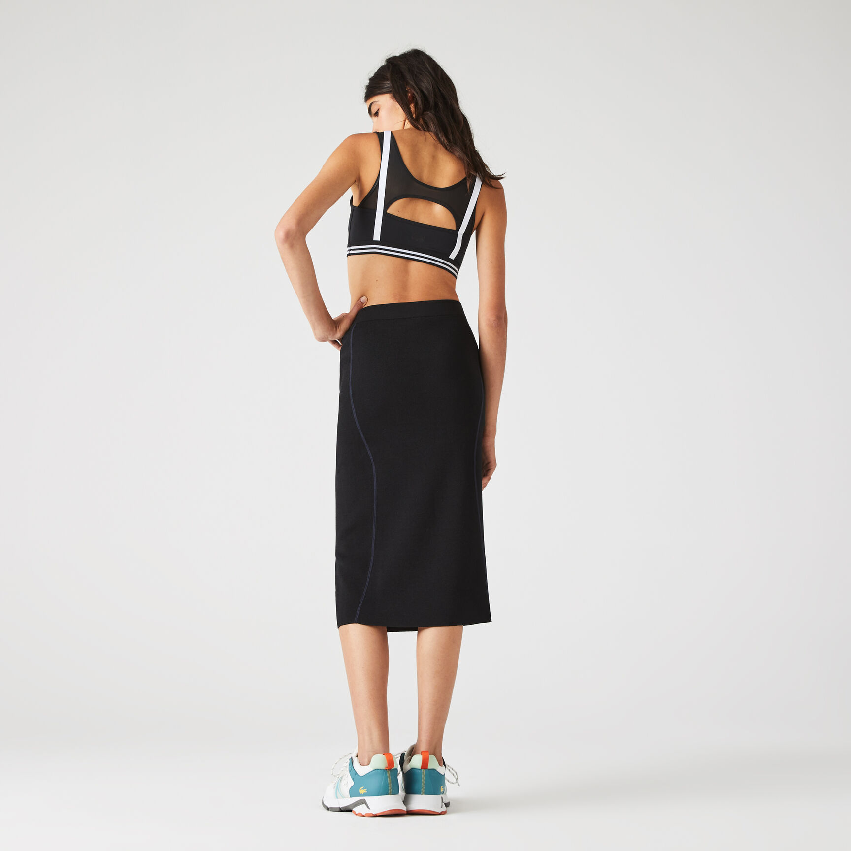 تنورة منسوجة بقصة مستقيمة للنساء تنورة منسوجة بقصة مستقيمة للنساء