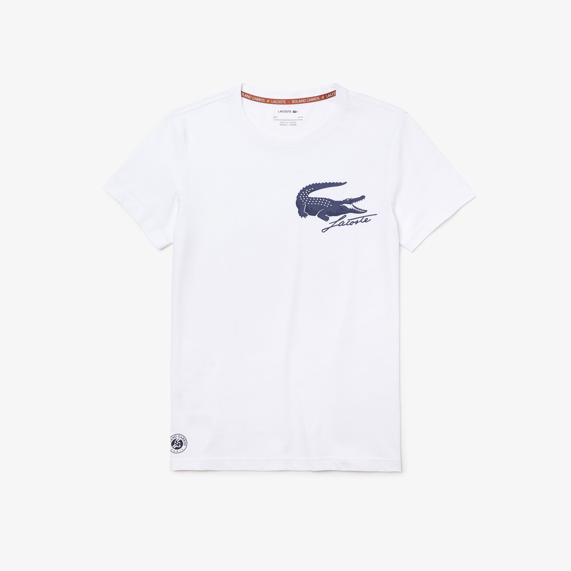 Buy Men s Lacoste SPORT French Open Edition Crocodile Print T shirt Lacoste SA