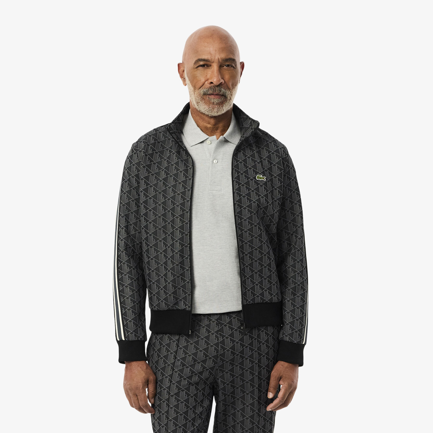 Paris Zip-Up Jacquard Track Jacket lacoste paris zip up jacquard track jacket