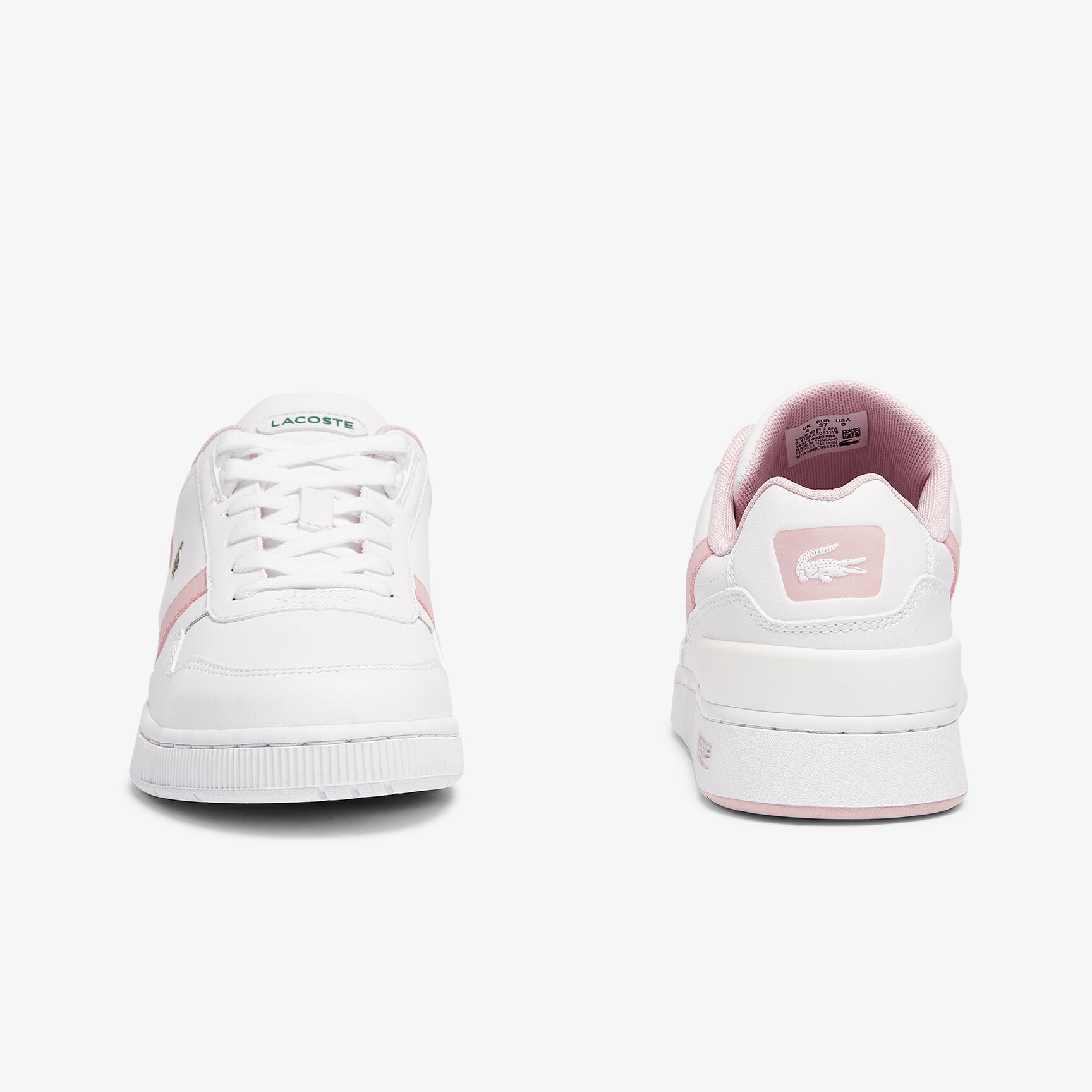 Women's T-Clip Leather and Synthetic Perforated Trainers