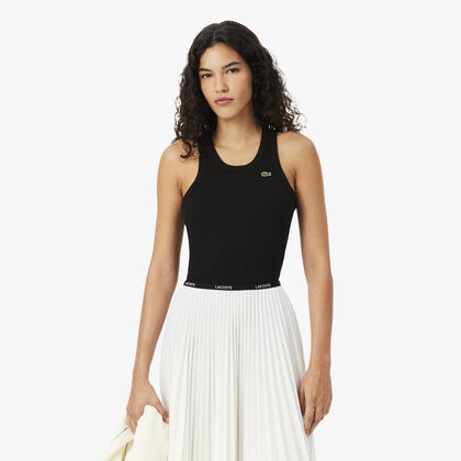 Slim Fit Ribbed Cotton Tank Top