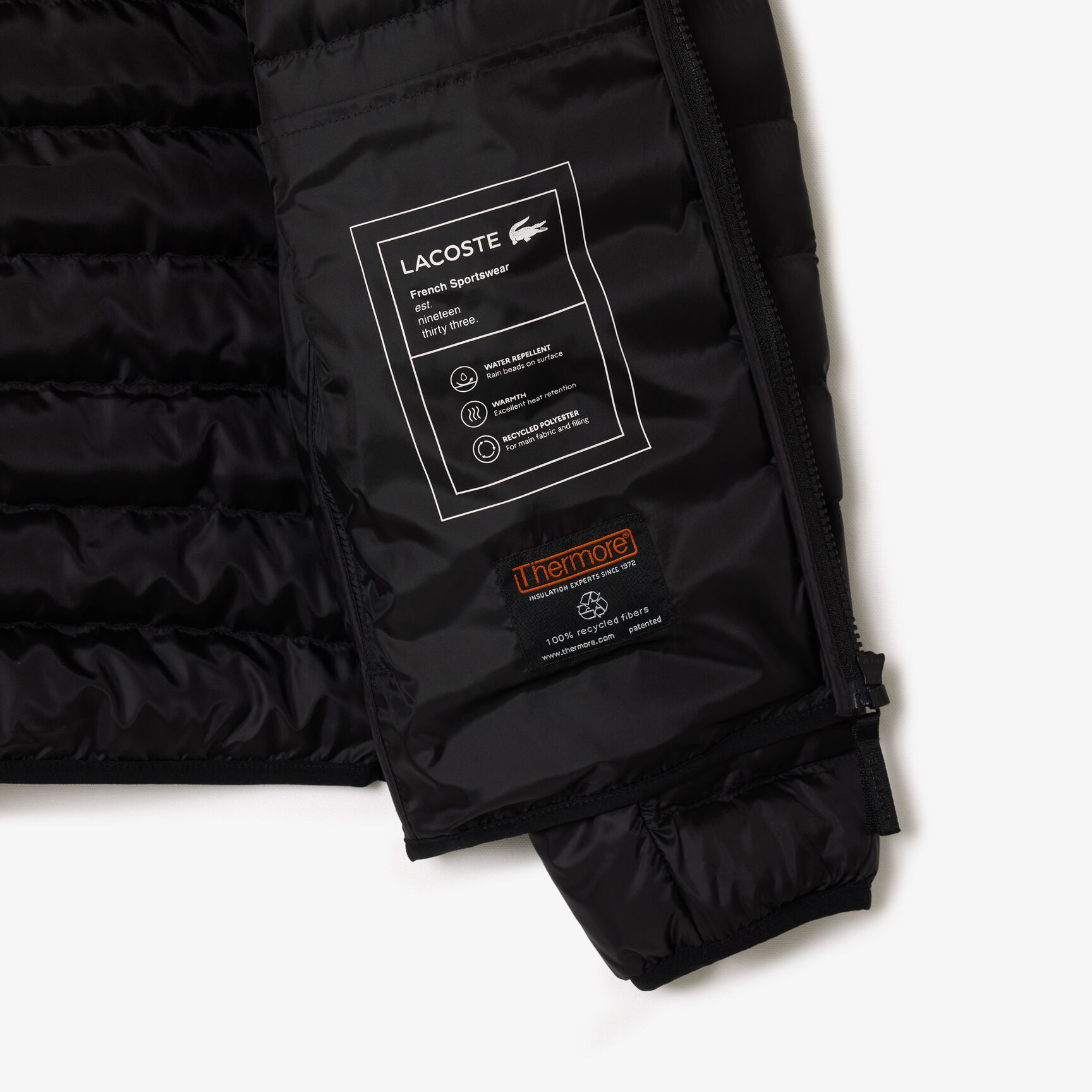 Water-Repellent Quilted Puffed Jacket