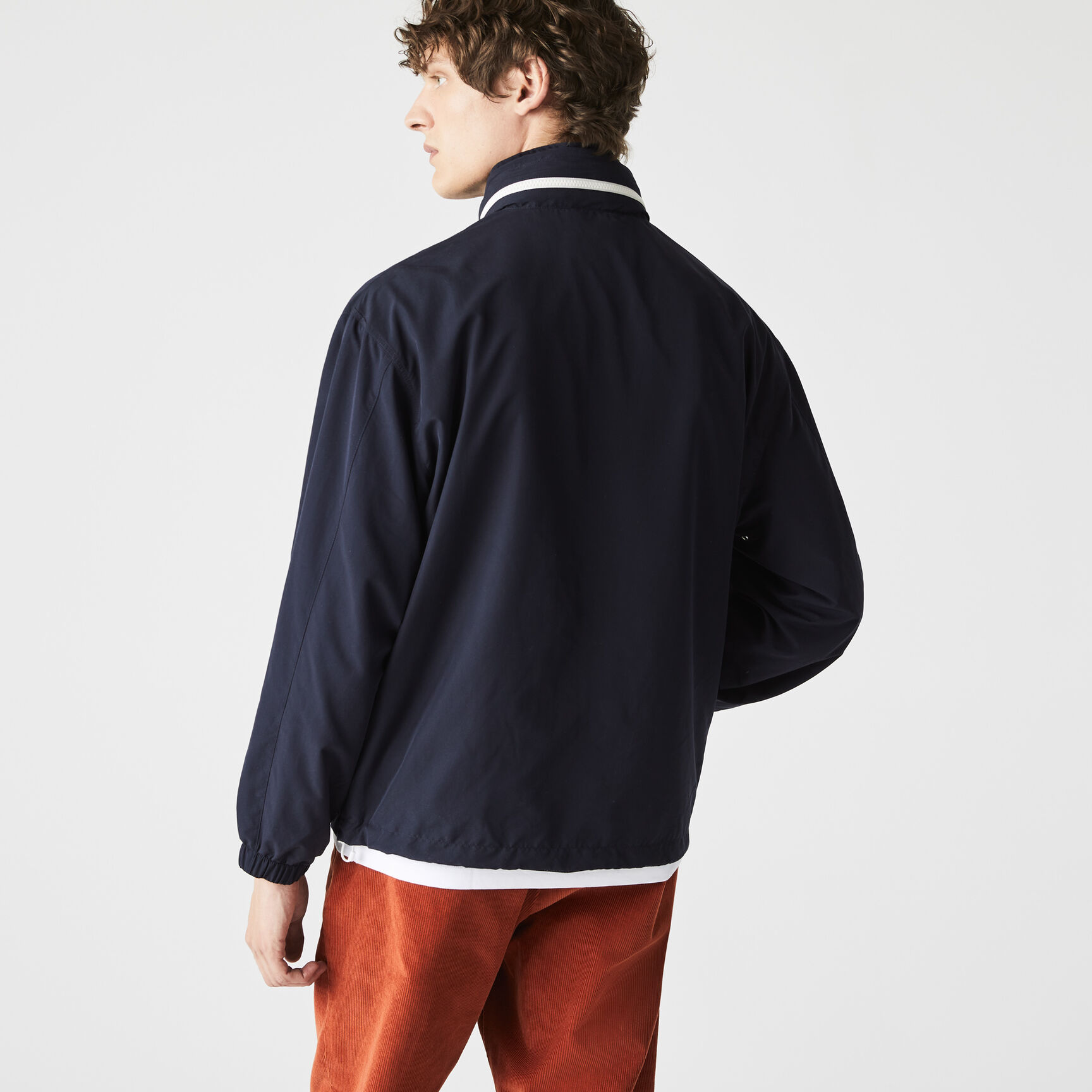 Men’s Lightweight Water-Resistant Zip Windbreaker