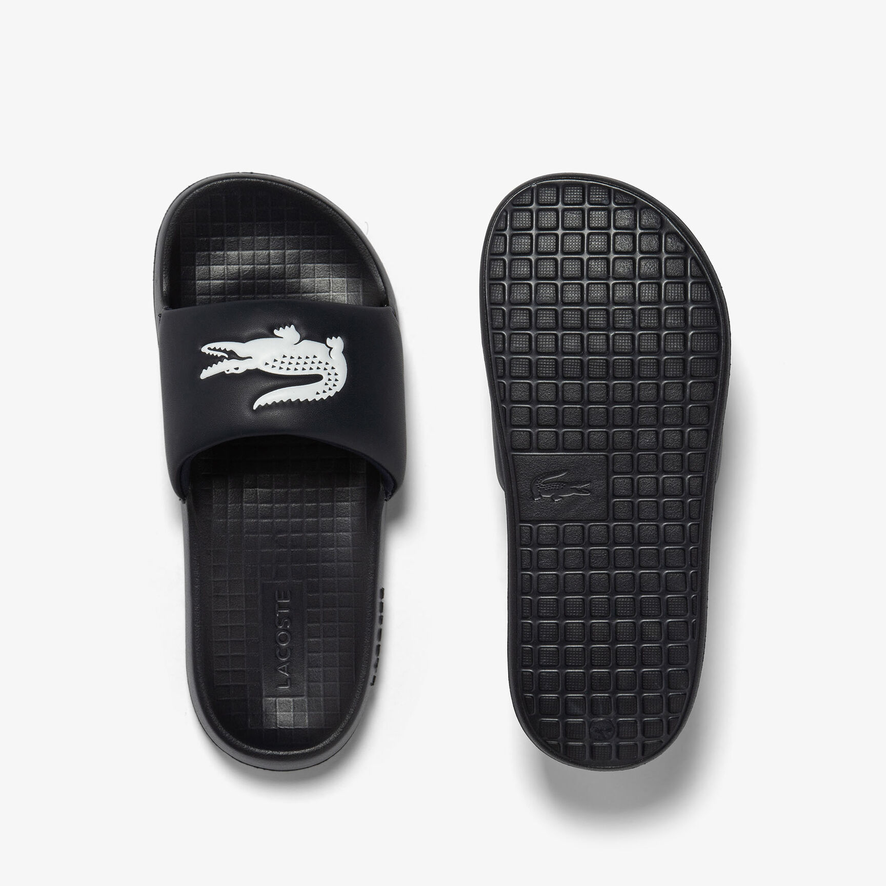 Men's Lacoste Croco 1.0 Synthetic Slides Men's Lacoste Croco 1.0 Synthetic Slides
