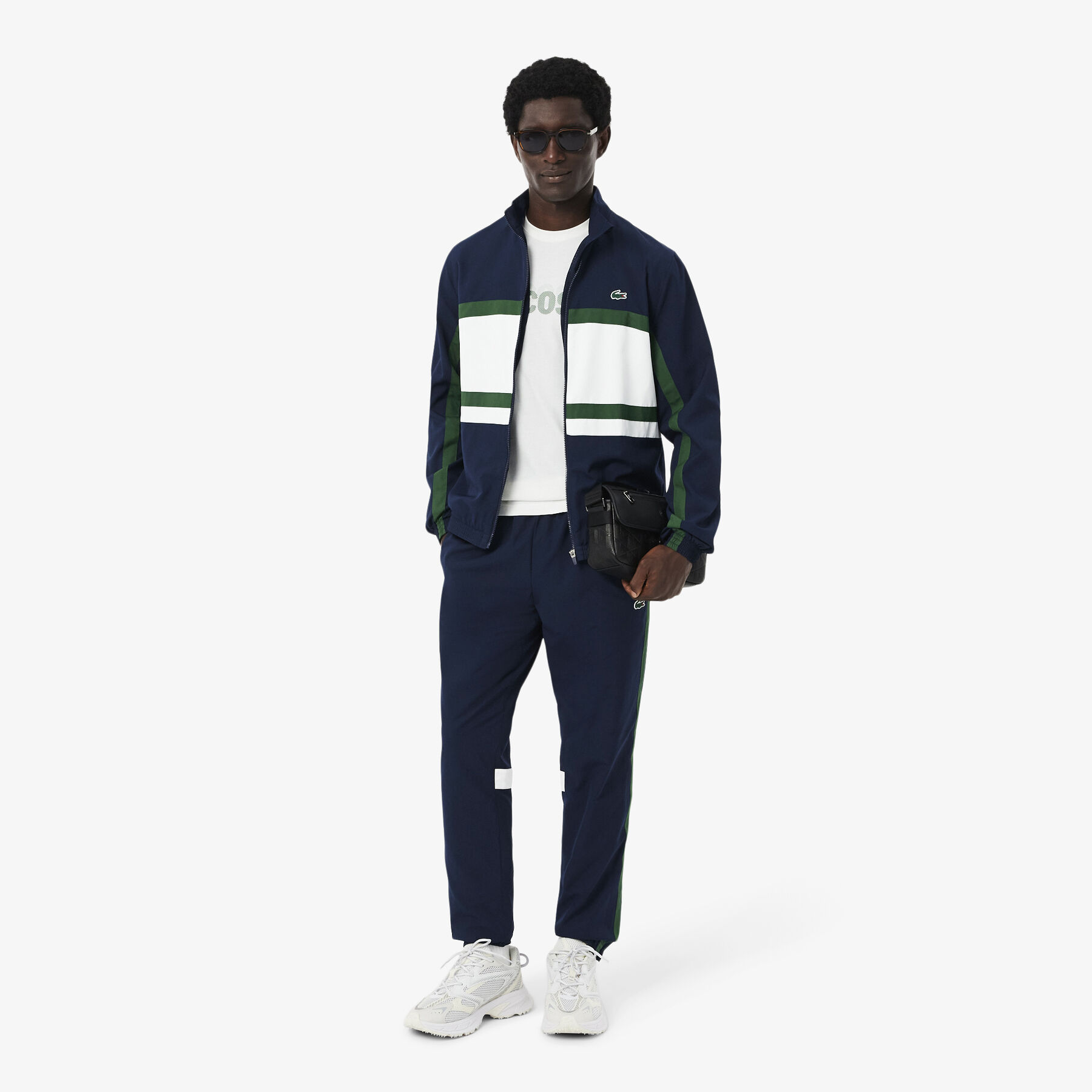 lacoste sport printed tracksuit