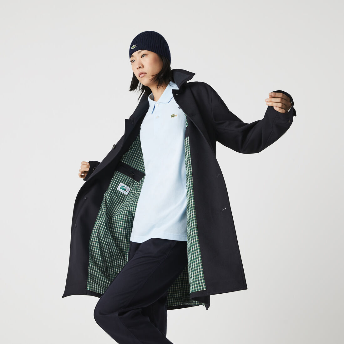 جاكيت بقصة مستقيمة من مزيج الصوف للجنسين جاكيت بقصة مستقيمة من مزيج الصوف للجنسين