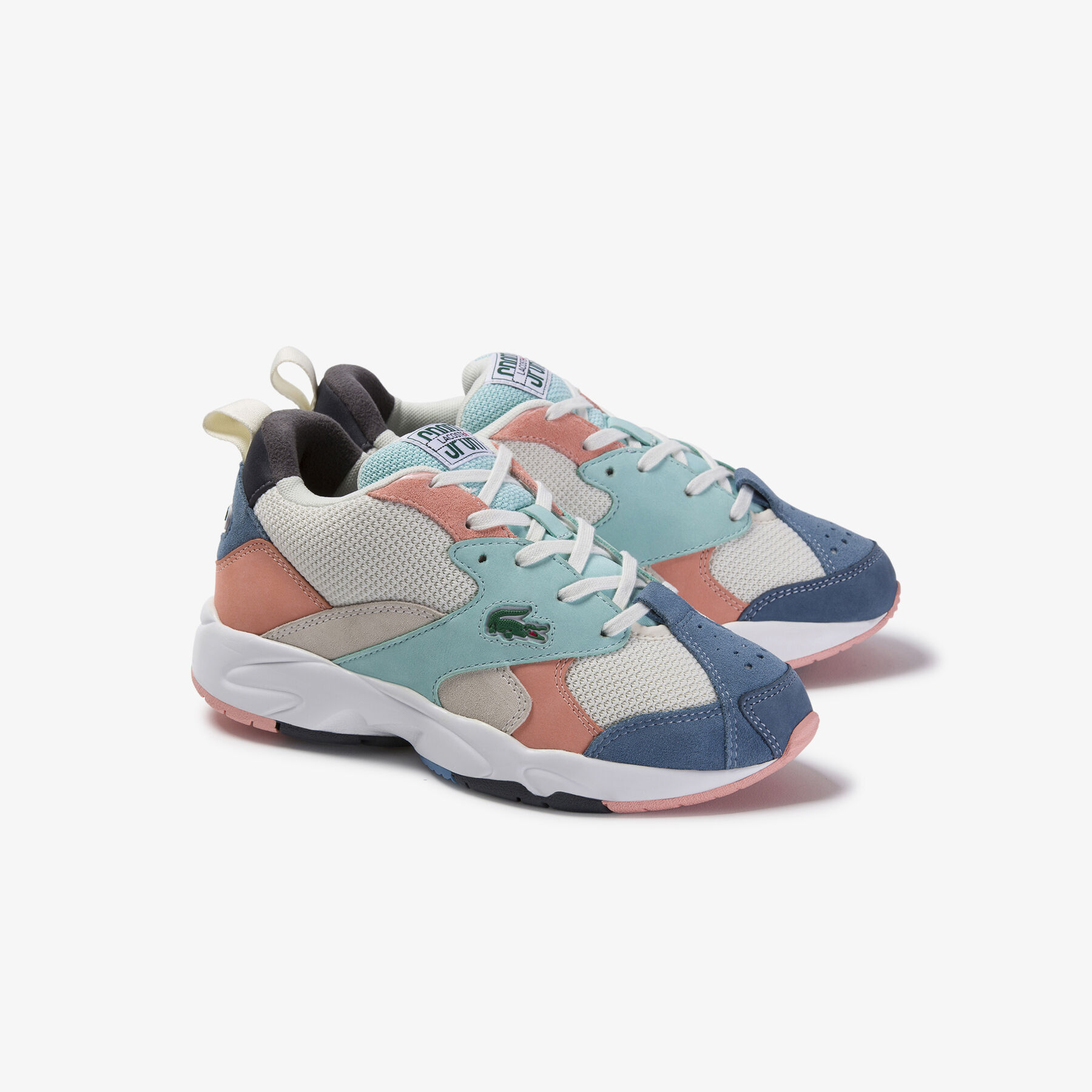 Women's Storm 96 Textile and Suede Sneakers lacoste women s storm 96 textile and suede sneakers