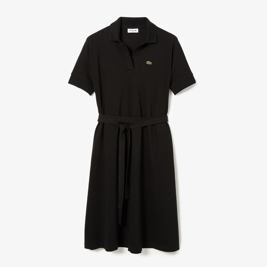 Women's Loose Fit V-neck Piqué Polo Dress Women's Loose Fit V-neck Piqué Polo Dress