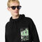 lacoste printed fleece hoodie
