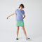 women s lacoste striped sleeve textured cotton polo shirt