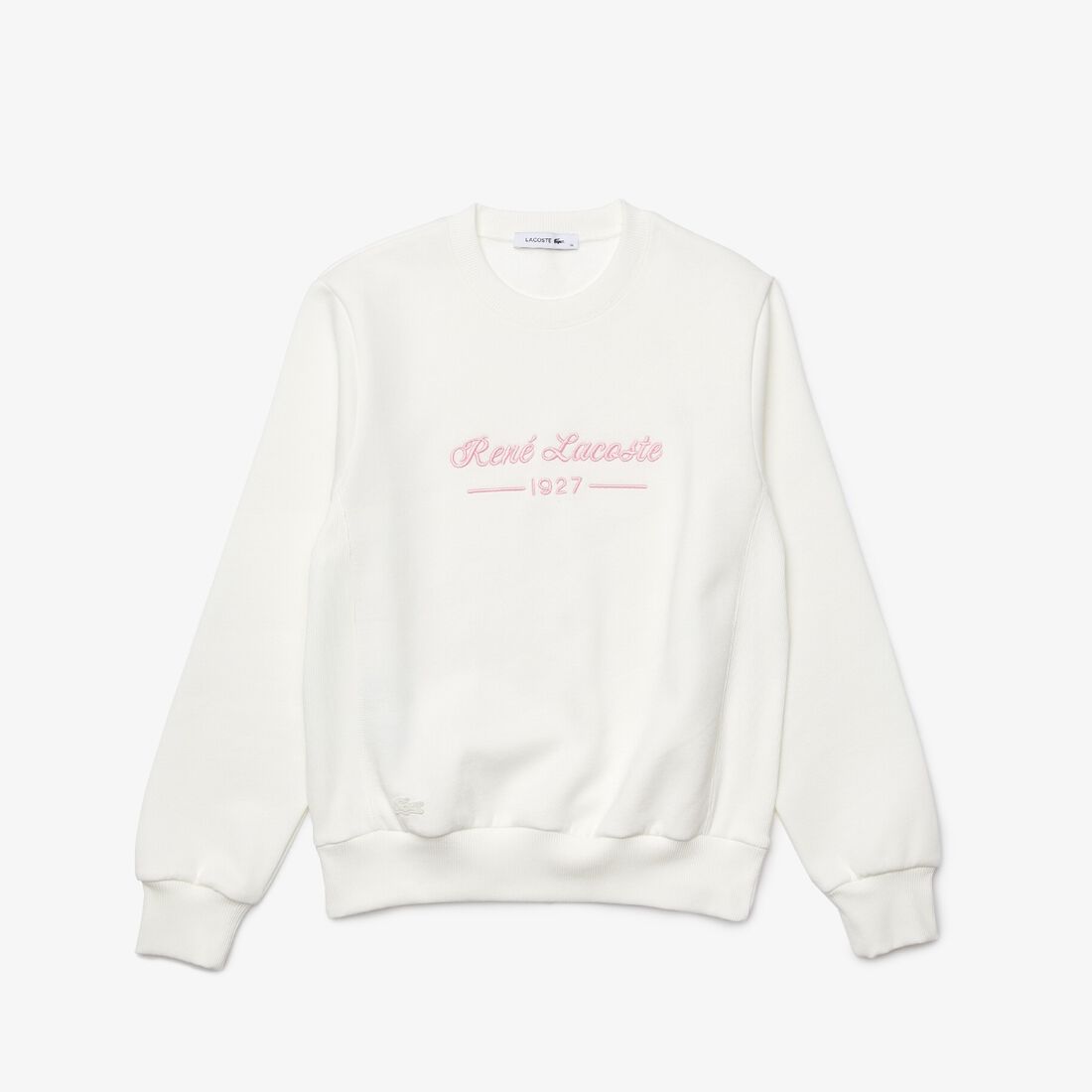 سويت شيرت نسائي فضفاض بياقة مستديرة ومطرز من الصوف سويت شيرت نسائي فضفاض بياقة مستديرة ومطرز من الصوف