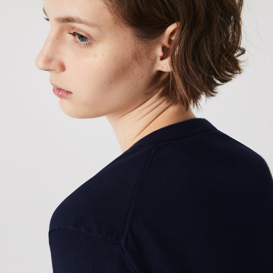 Women’s V-neck Loose Organic Cotton Sweater Women’s V-neck Loose Organic Cotton Sweater