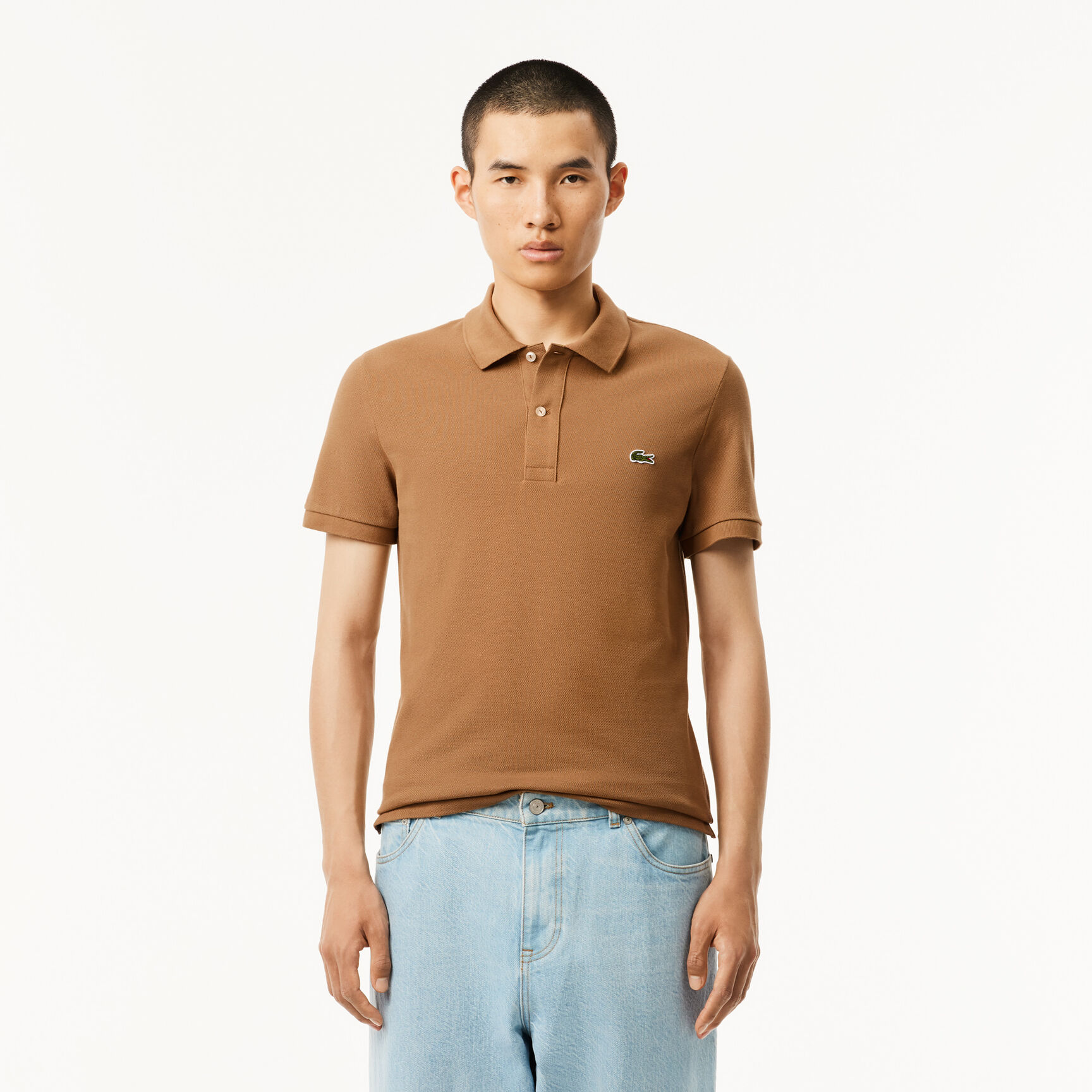 قميص بولو بيكيه بقصة ضيقة L.12.12