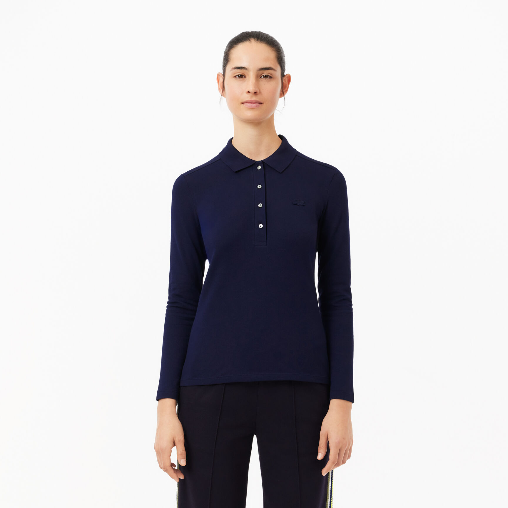 Women's Slim fit Stretch Pique Lacoste Polo Shirt Women's Slim fit Stretch Pique Lacoste Polo Shirt
