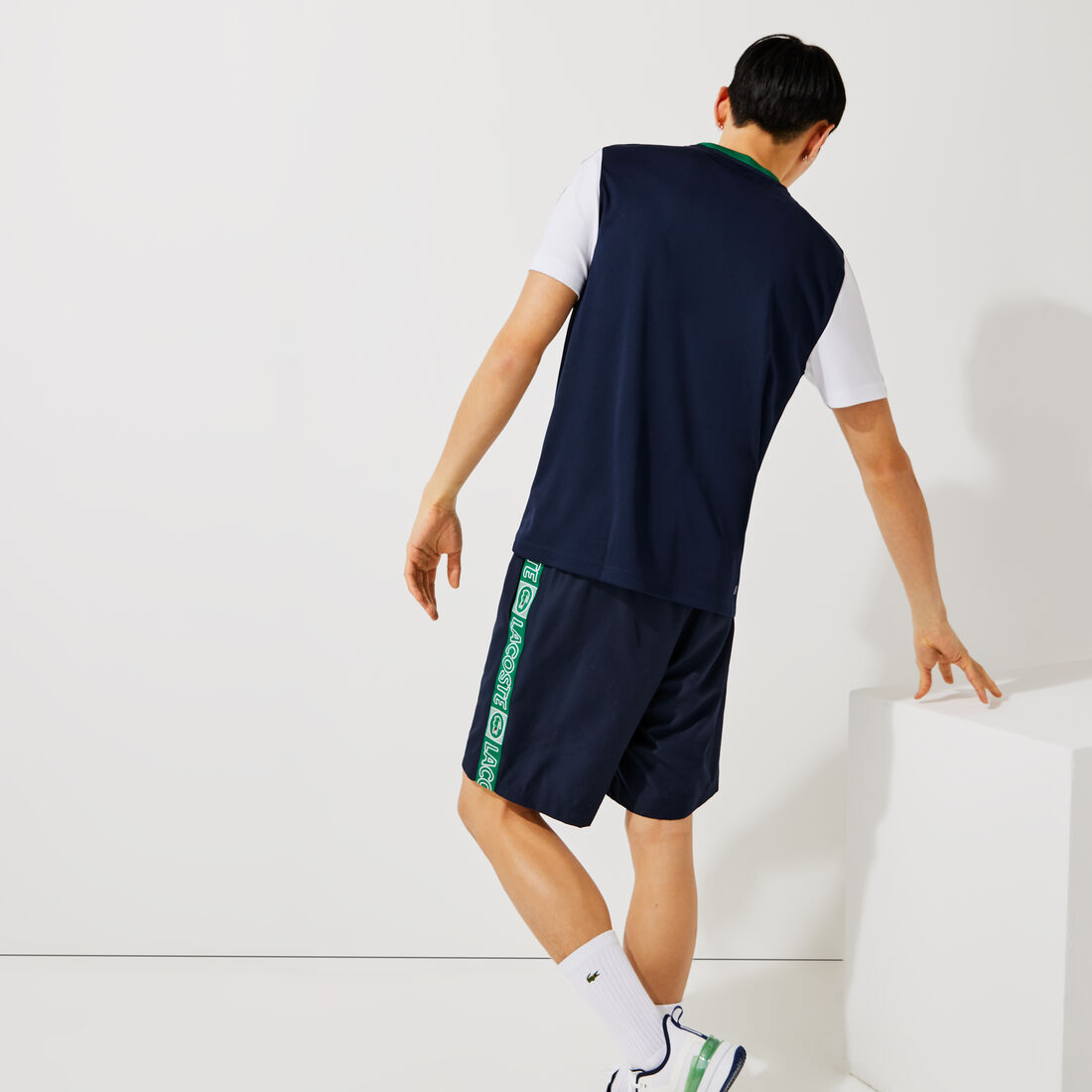 Men's Lacoste SPORT Branded Bands Pique T-shirt Men's Lacoste SPORT Branded Bands Pique T-shirt