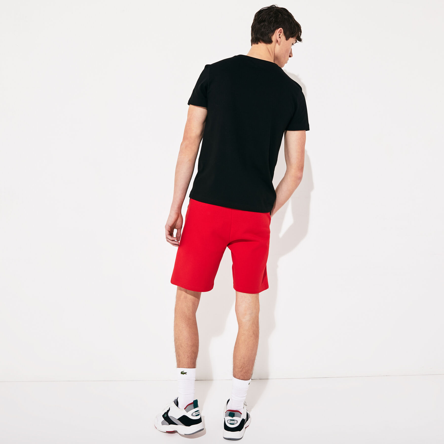 لاكوست قميص تي شيرت من قطن الجيرسيه للرجال من مجموعة lacoste sport