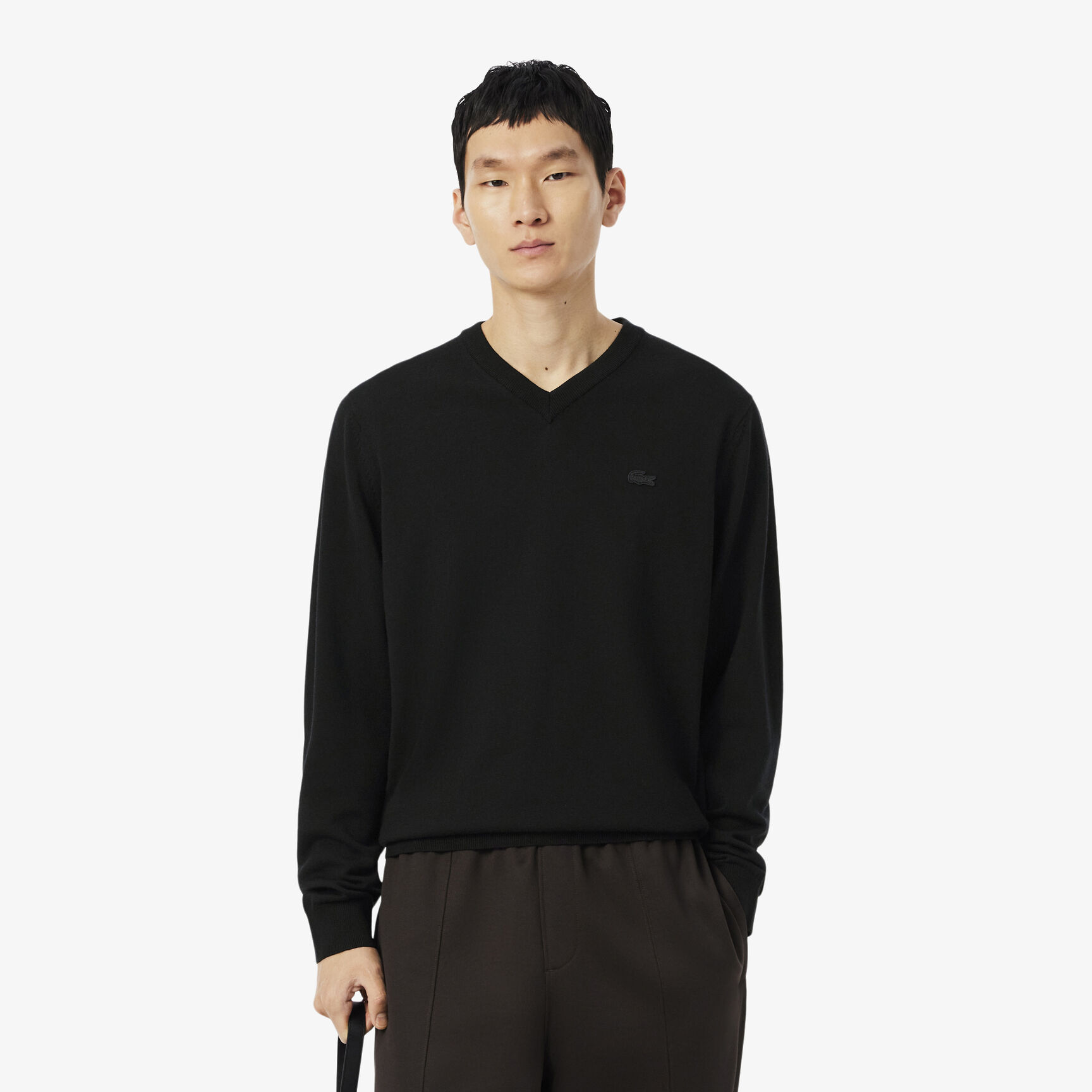 Men's V-Neck Merino Wool Sweater