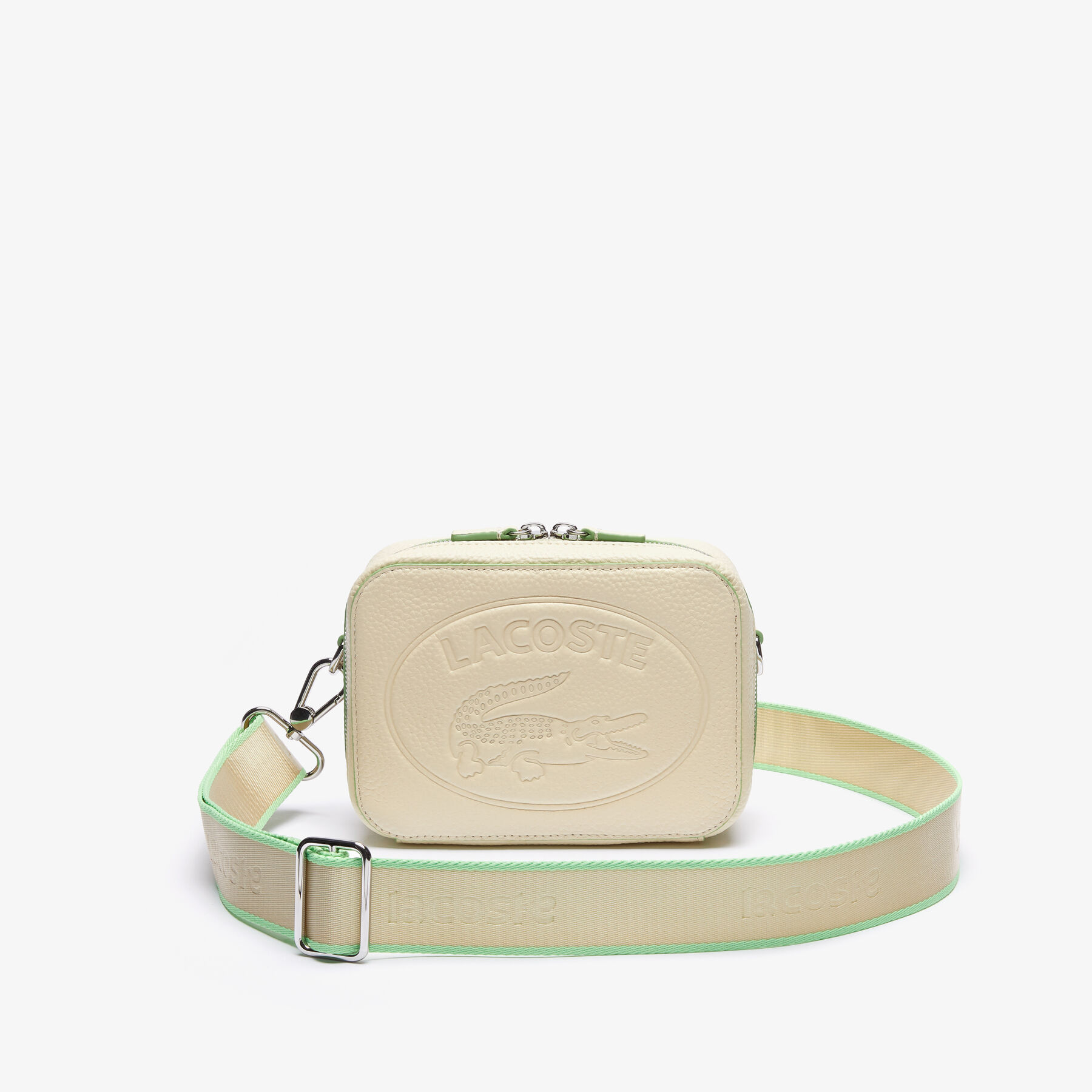 Women’s Croco Crew Detachable Shoulder Strap Grained Leather Bag lacoste women s croco crew detachable shoulder strap grained leather bag