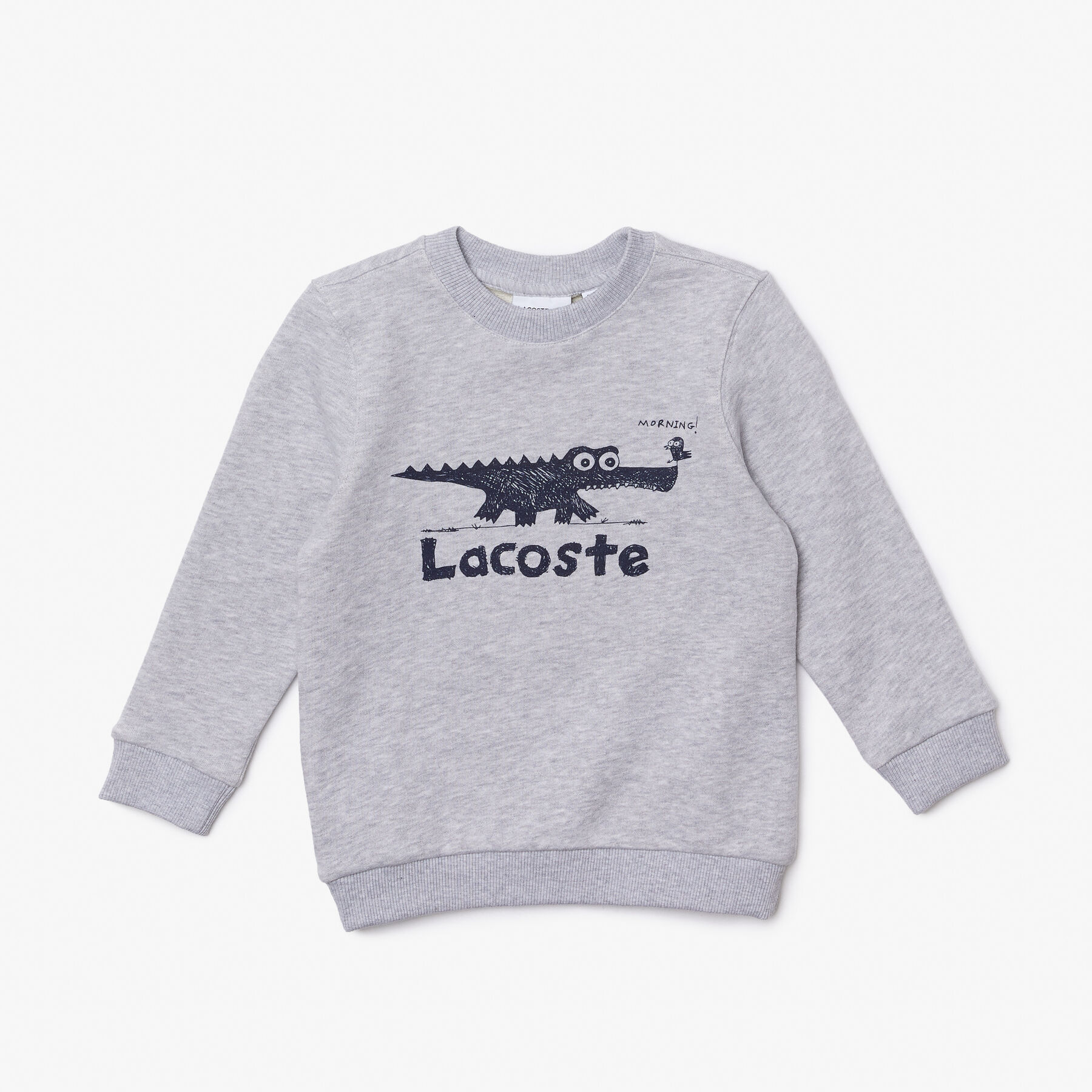 Kids' Lacoste Crocodile Print Crew neck Sweatshirt kids lacoste crocodile print crew neck sweatshirt