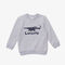 Kids' Lacoste Crocodile Print Crew neck Sweatshirt kids lacoste crocodile print crew neck sweatshirt