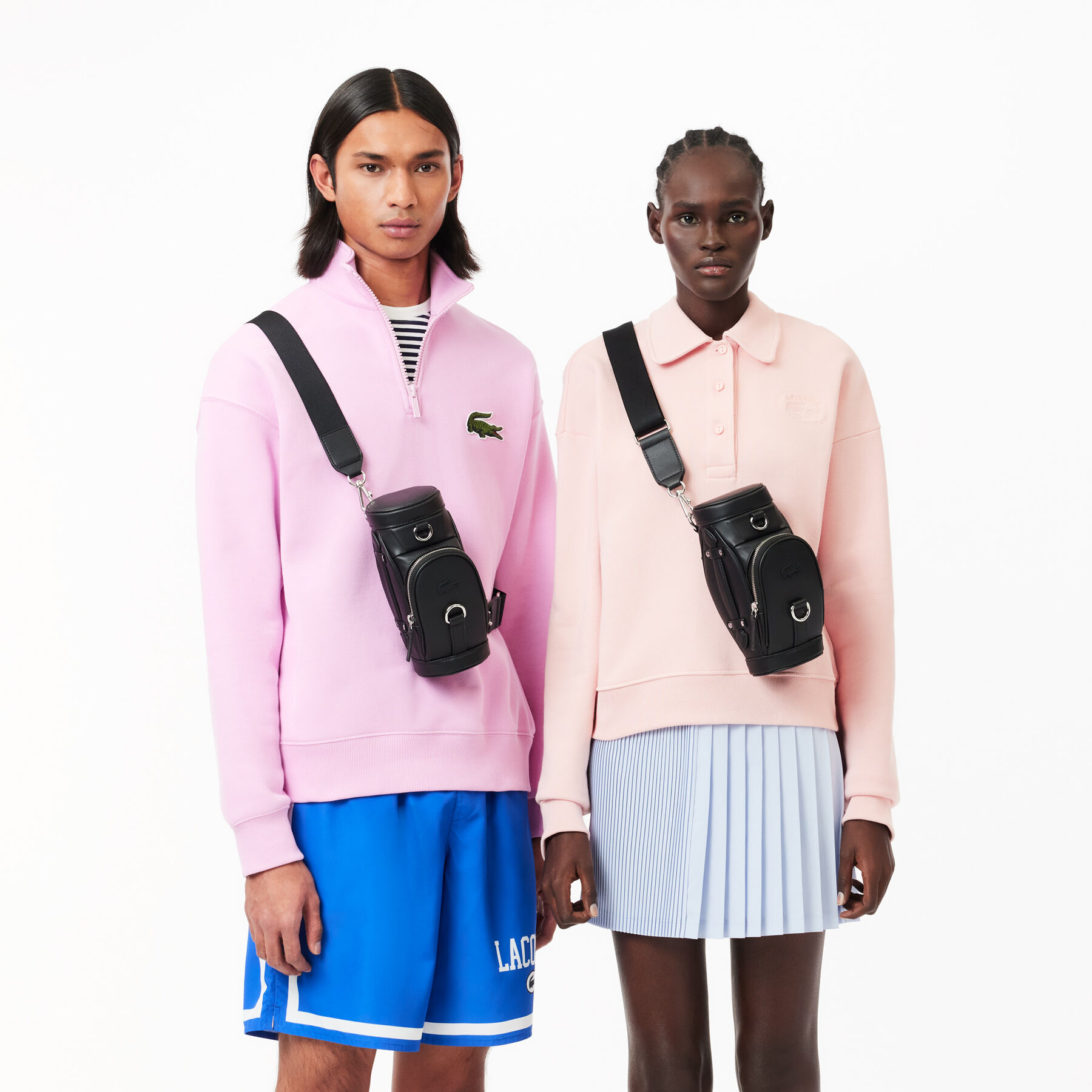lacoste mini meldane purse with zipped pocket