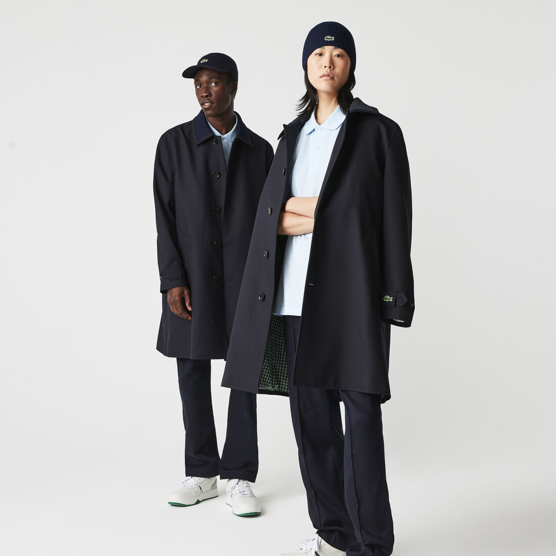 جاكيت بقصة مستقيمة من مزيج الصوف للجنسين