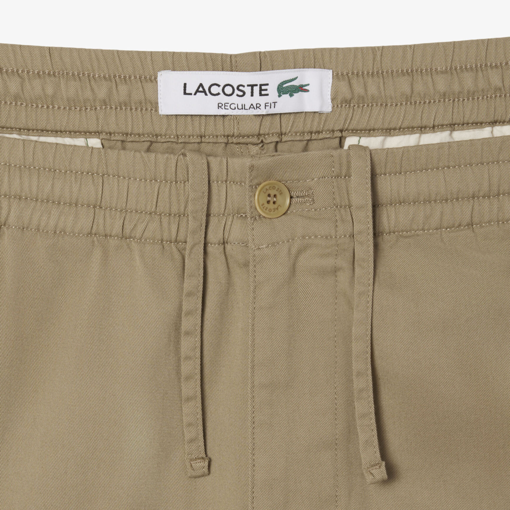 بنطال تشينو من القطن الجبردين بقصّة عادية