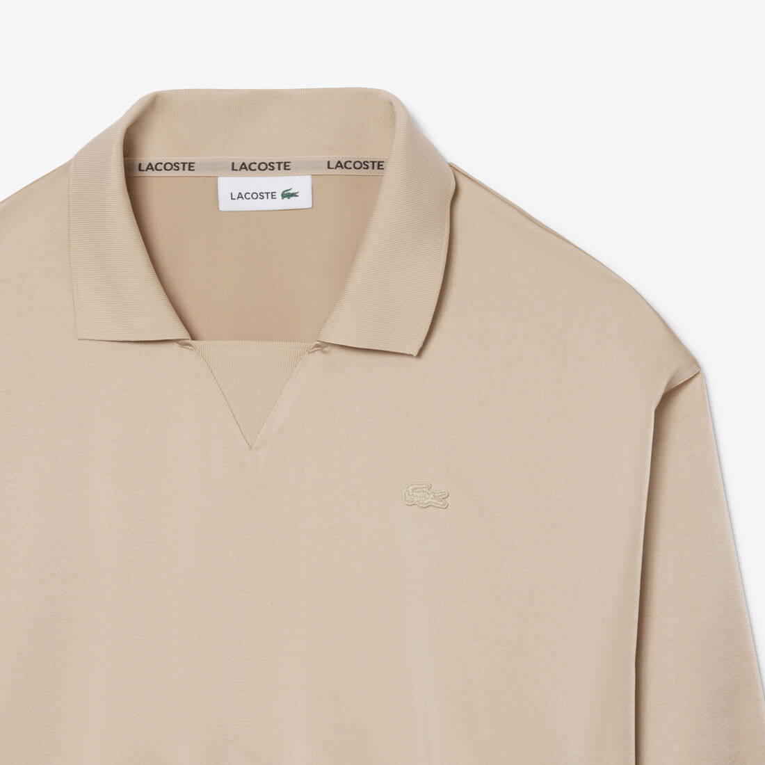 Relaxed Fit Satin Polo Shirt Relaxed Fit Satin Polo Shirt