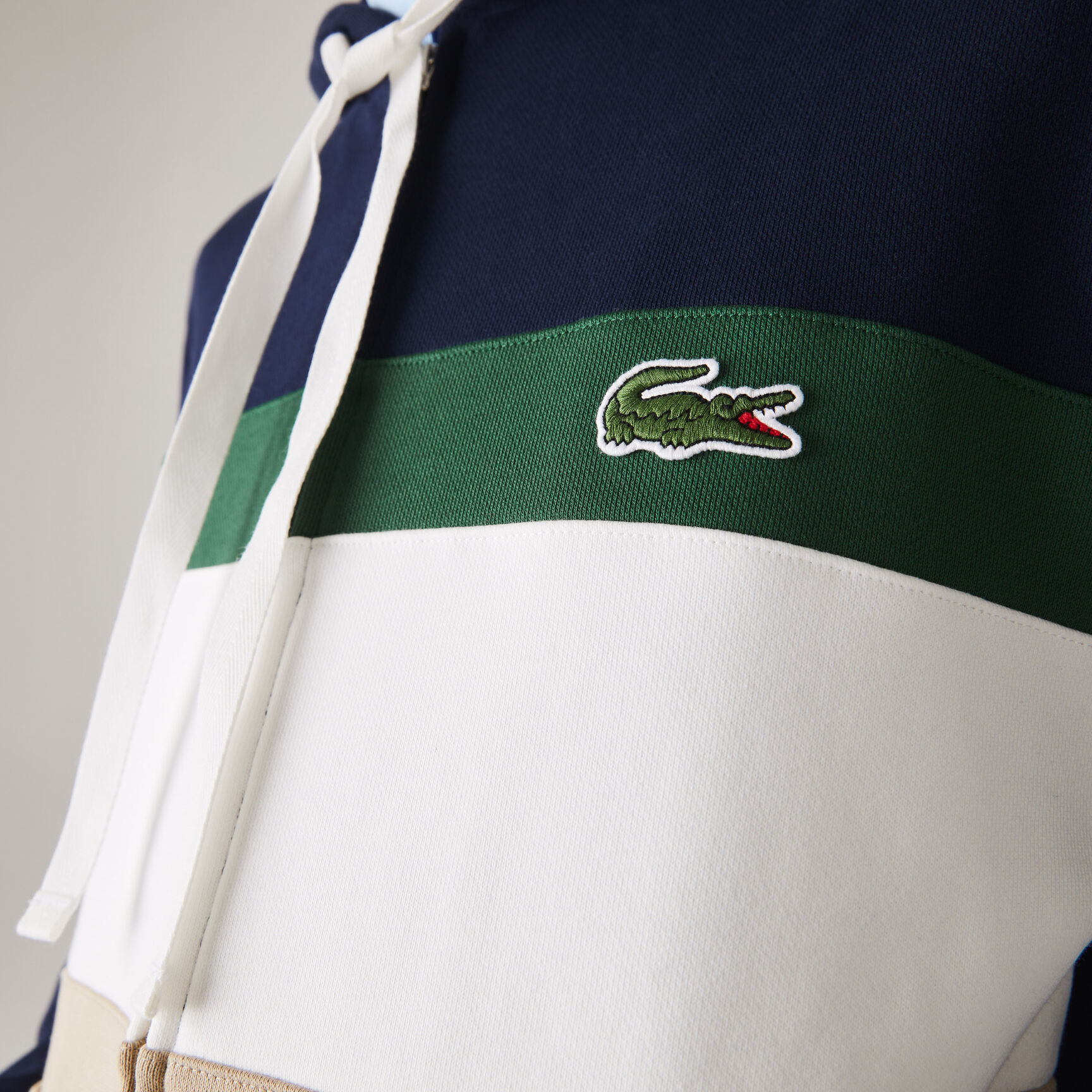 سويت شيرت صوف بسحاب مع غطاء رأس وكتل لونية للرجال سويت شيرت صوف بسحاب مع غطاء رأس وكتل لونية للرجال