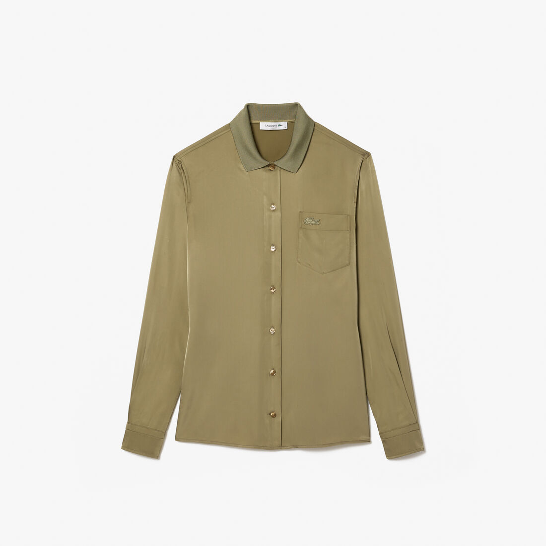 Fluid Ribbed Collar Shirt Fluid Ribbed Collar Shirt