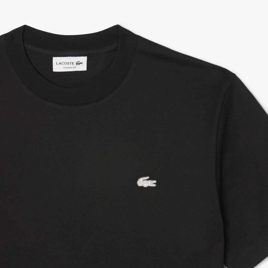 تي شيرت قطني بنقشة جلد التمساح الماسي تي شيرت قطني بنقشة جلد التمساح الماسي