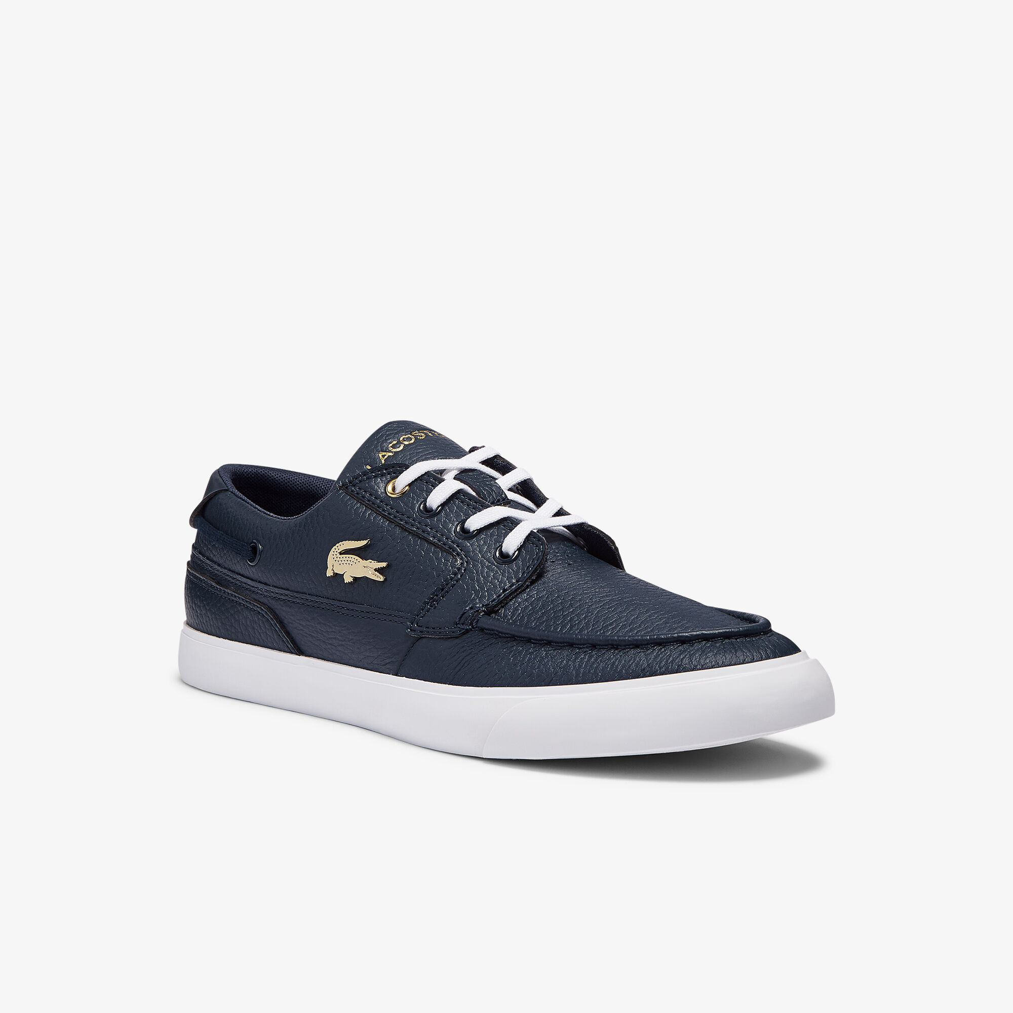 Buy Men s Bayliss Deck Leather Trainers Lacoste SA