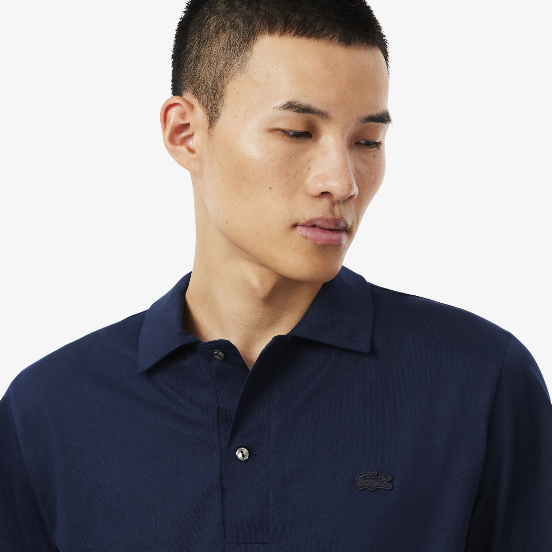 Paris Classic Fit Open Neck Embroidered Polo Shirt lacoste paris classic fit open neck embroidered polo shirt
