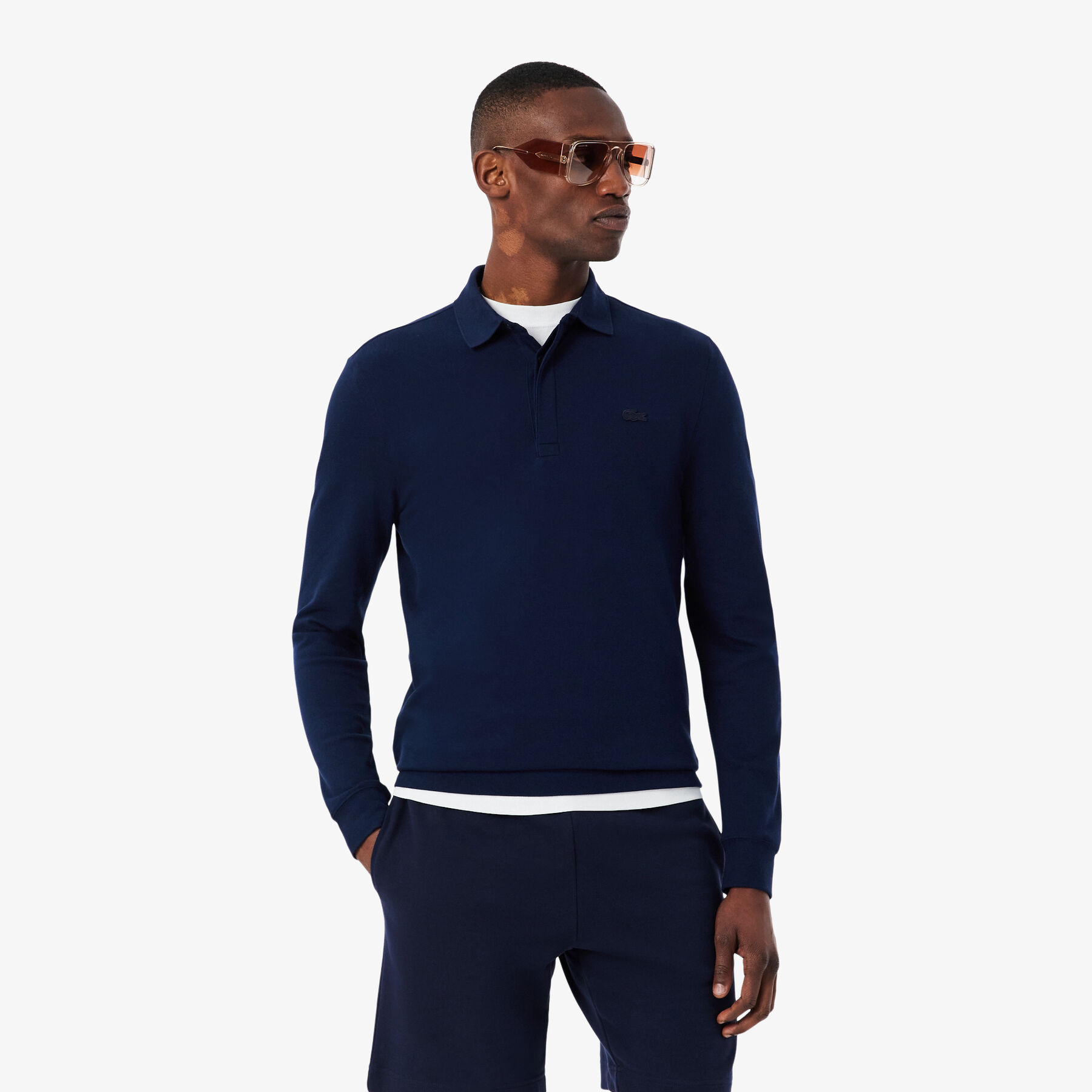 lacoste regular fit paris stretch pique polo shirt