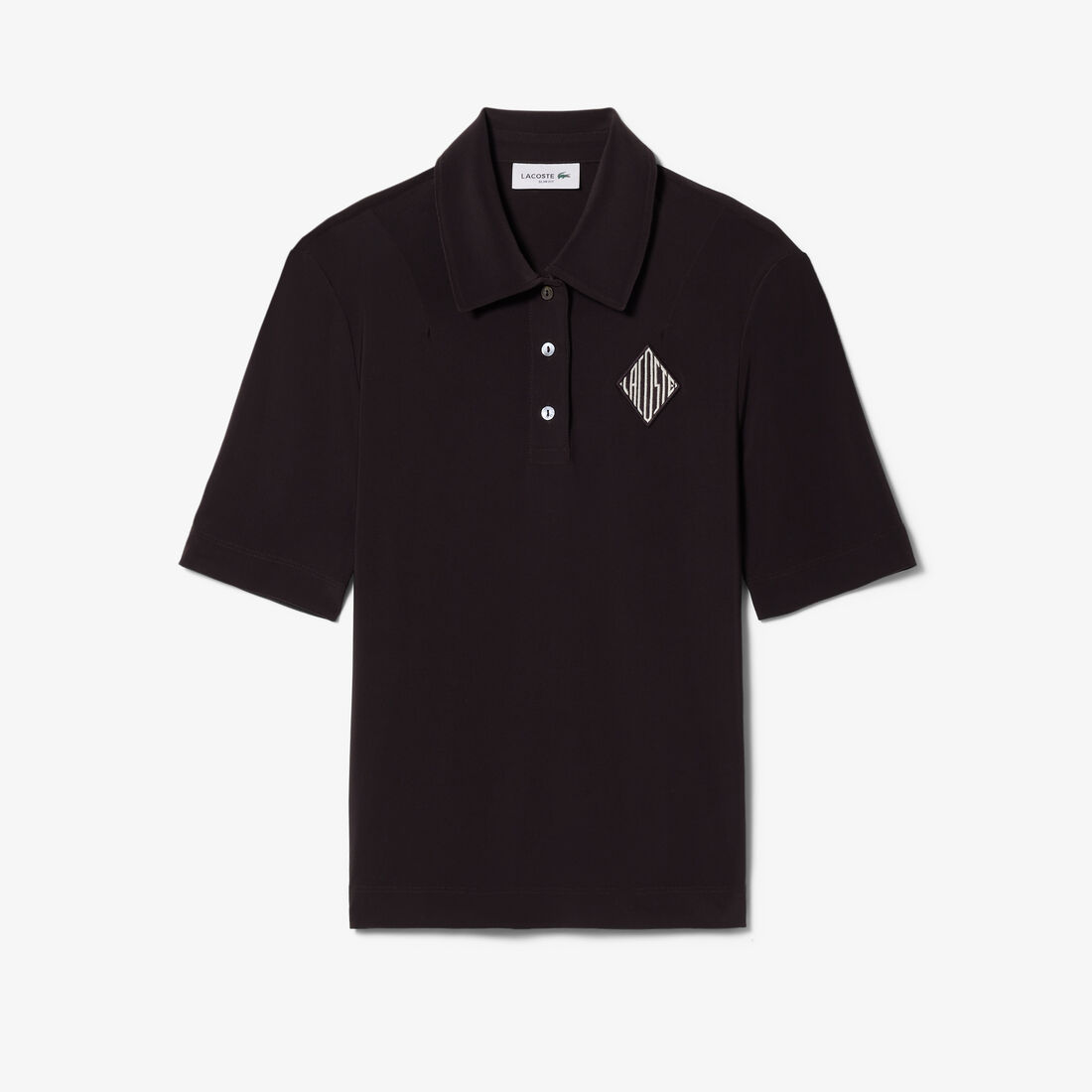 قميص بولو مطرز بقصة ضيقة قميص بولو مطرز بقصة ضيقة