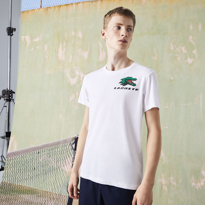 Stoffig Scully een vergoeding Buy Men's Lacoste SPORT Crocodile Print Tennis T-Shirt | Lacoste SA