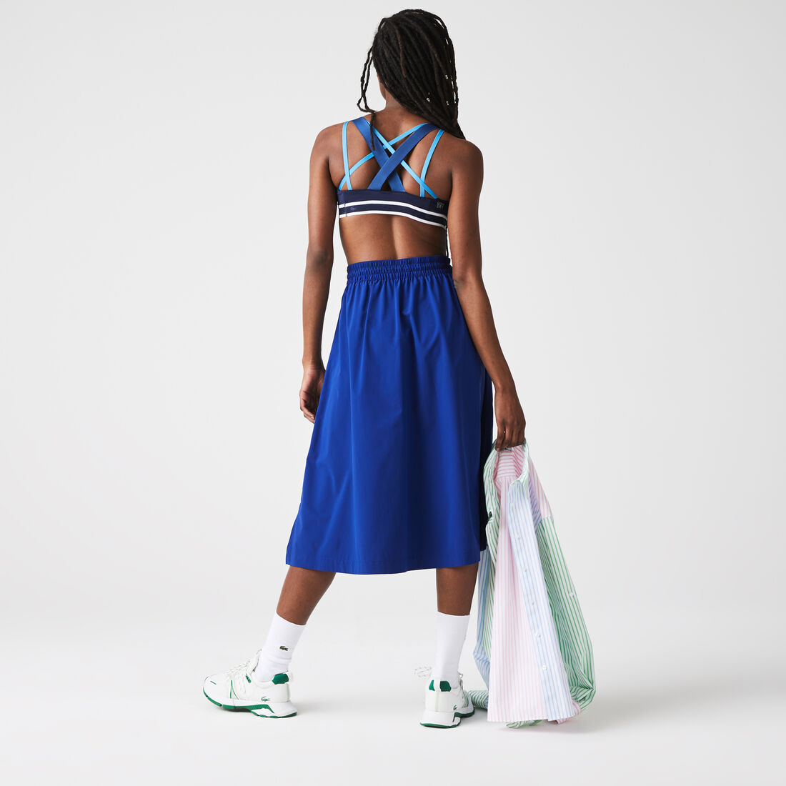 Women's Elasticised Waist Mid-Length Skirt Women's Elasticised Waist Mid-Length Skirt