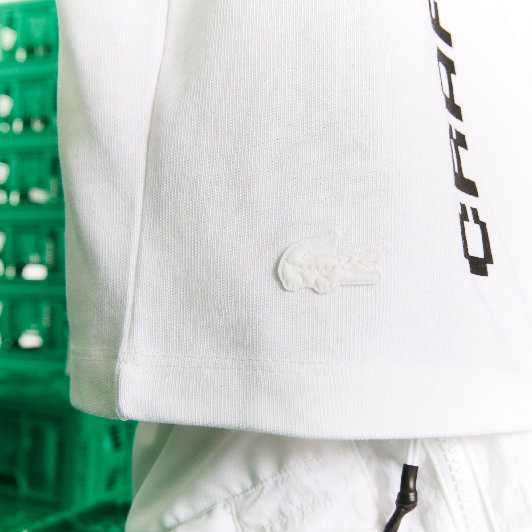 تيشيرت قطن عضوي قصير للنساء مجموعة Lacoste L!VE x Minecraft